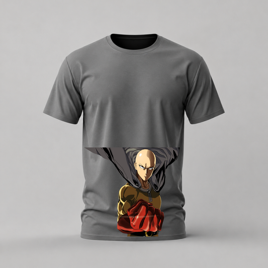 saitama tshirt; one punch man shirt; serious saitama graphic tee; anime saitama tshirt; unisex anime tee; men cotton tshirt; half sleeve printed tshirt; anime merch; casual wear