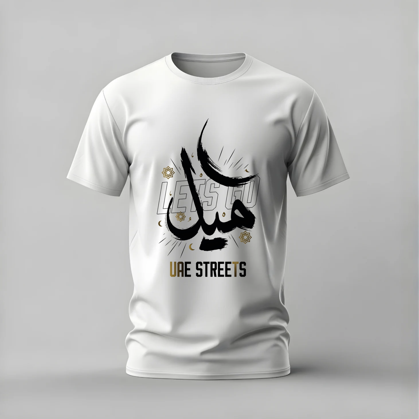 uae tshirt; arabic calligraphy shirt; uae graphic tee; emirates calligraphy tshirt; arabic uae shirt; unisex uae tee; men cotton tshirt; half sleeve printed tshirt; streetwear; casual wear; uae merch; calligraphy graphic shirt
