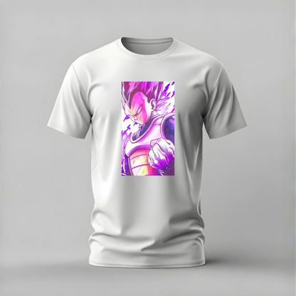 vegeta rose tshirt; super saiyan rose shirt; dragon ball vegeta graphic tee; anime vegeta tshirt; unisex dragon ball tee; men cotton tshirt; half sleeve printed tshirt; anime merch; casual wear