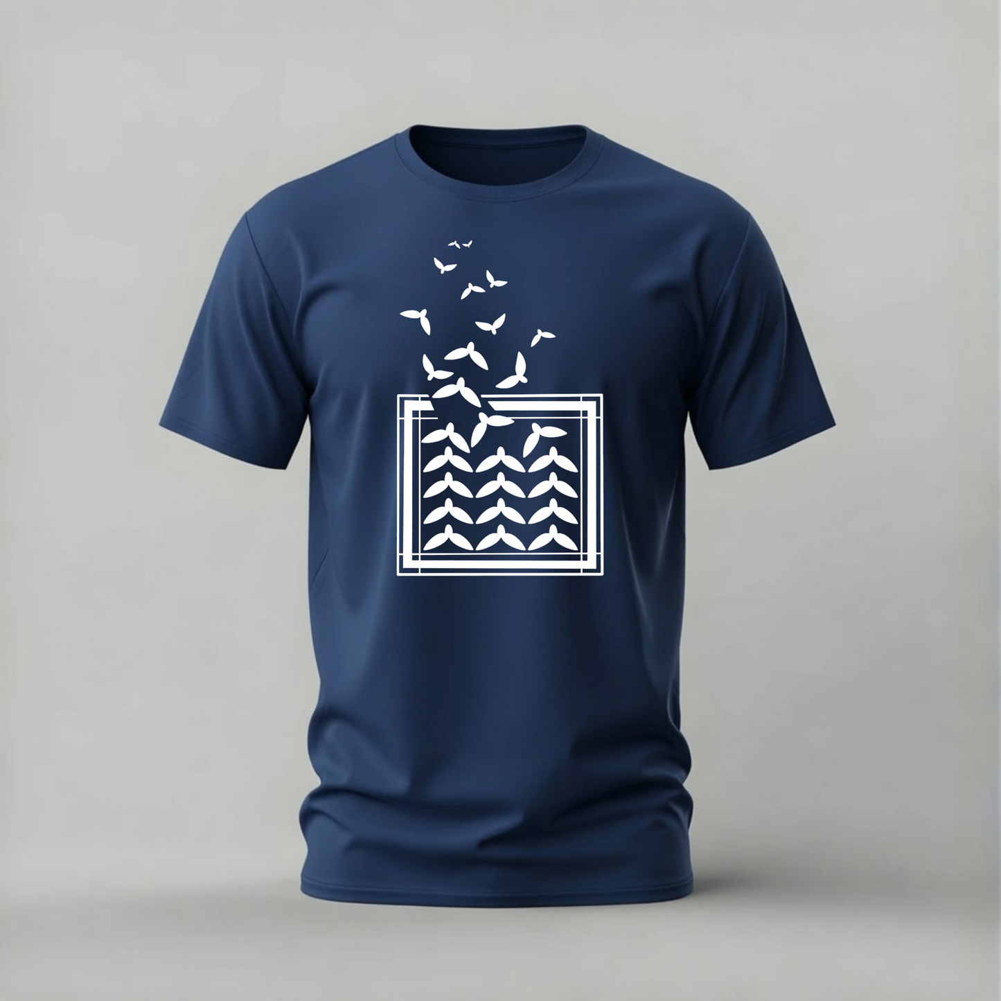 whale tails tshirt; whale tail pattern shirt; ocean graphic tee; minimalist animal tshirt; unisex graphic tee; men cotton tshirt; half sleeve printed tshirt; street merch; casual wear
